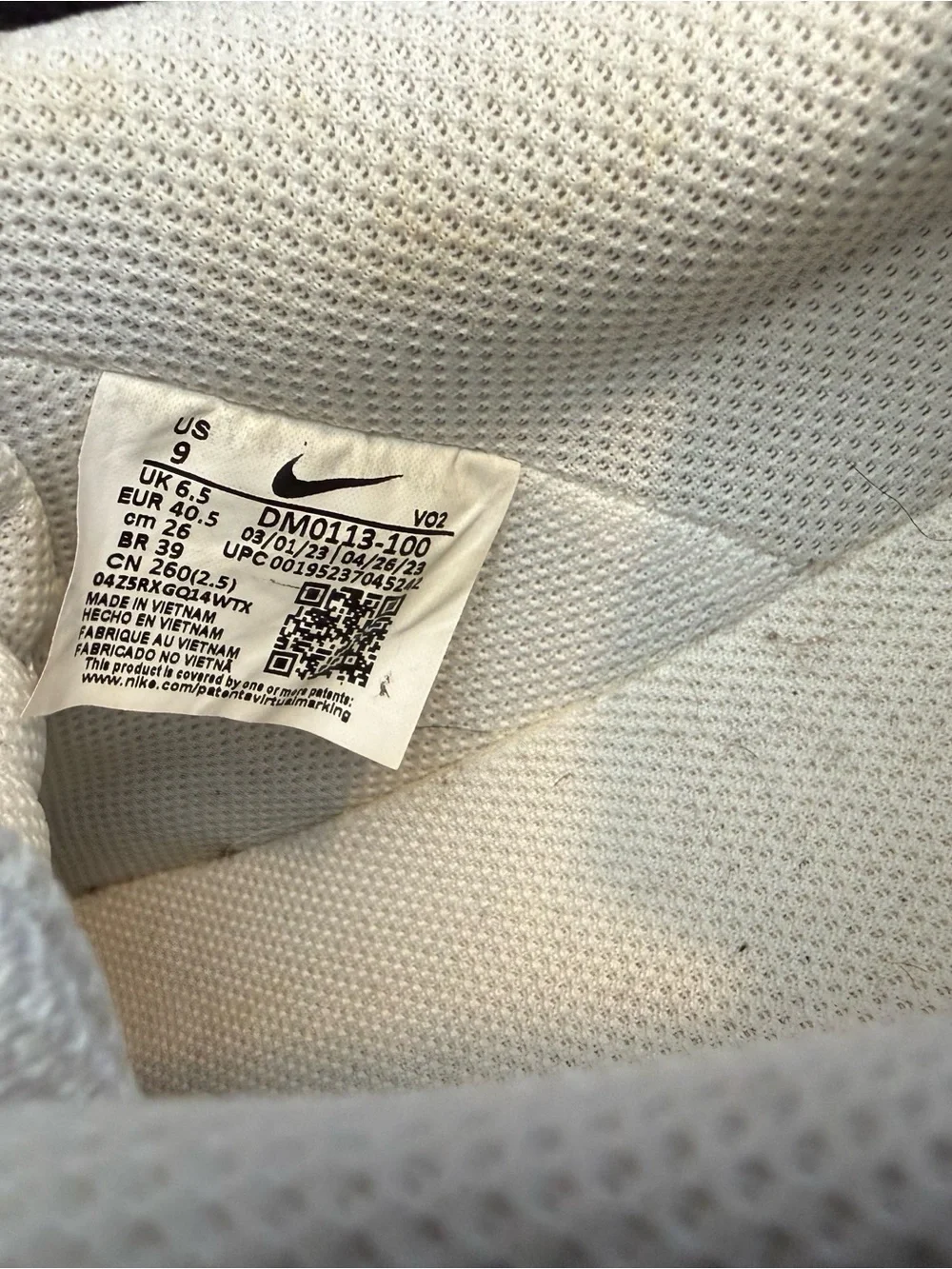Nike Women's All-White Leather Low-Top Sneakers